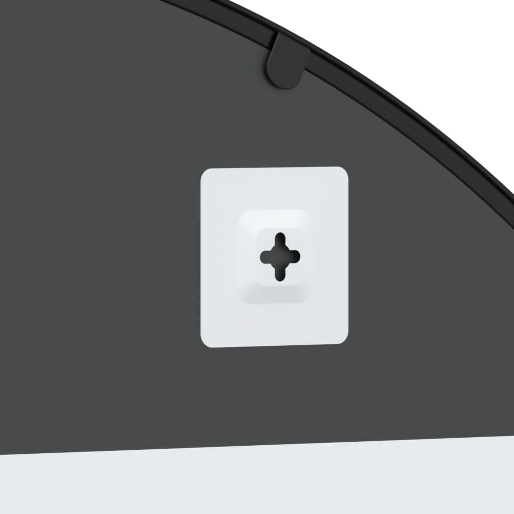 Wall Mirror Black Arch Iron