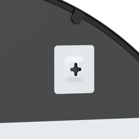 Wall Mirror Black Arch Iron