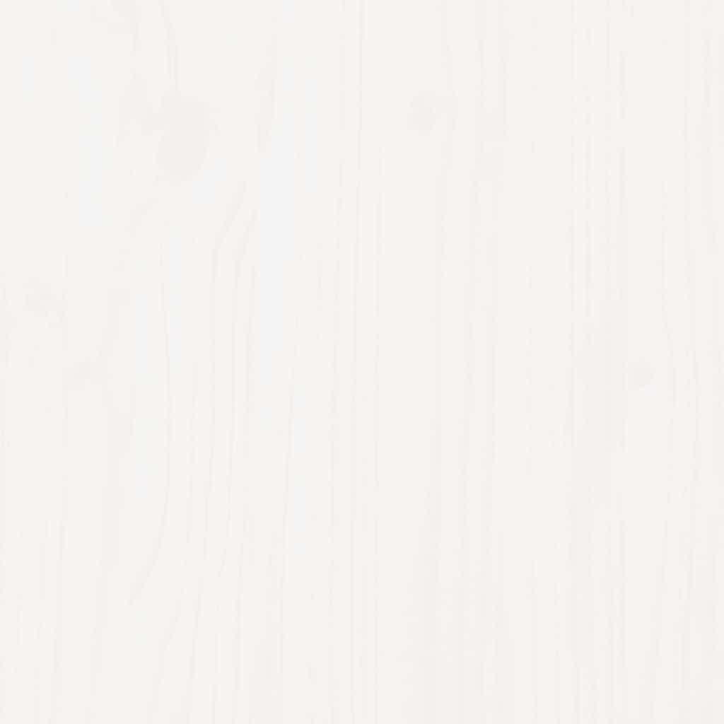 Daybed with Trundle without Mattress White 90x190 cm Single Solid Wood