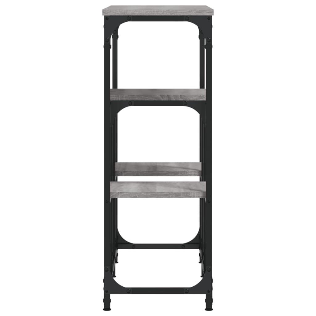 Console Table Grey Sonoma 89.5x28x76 cm Engineered Wood