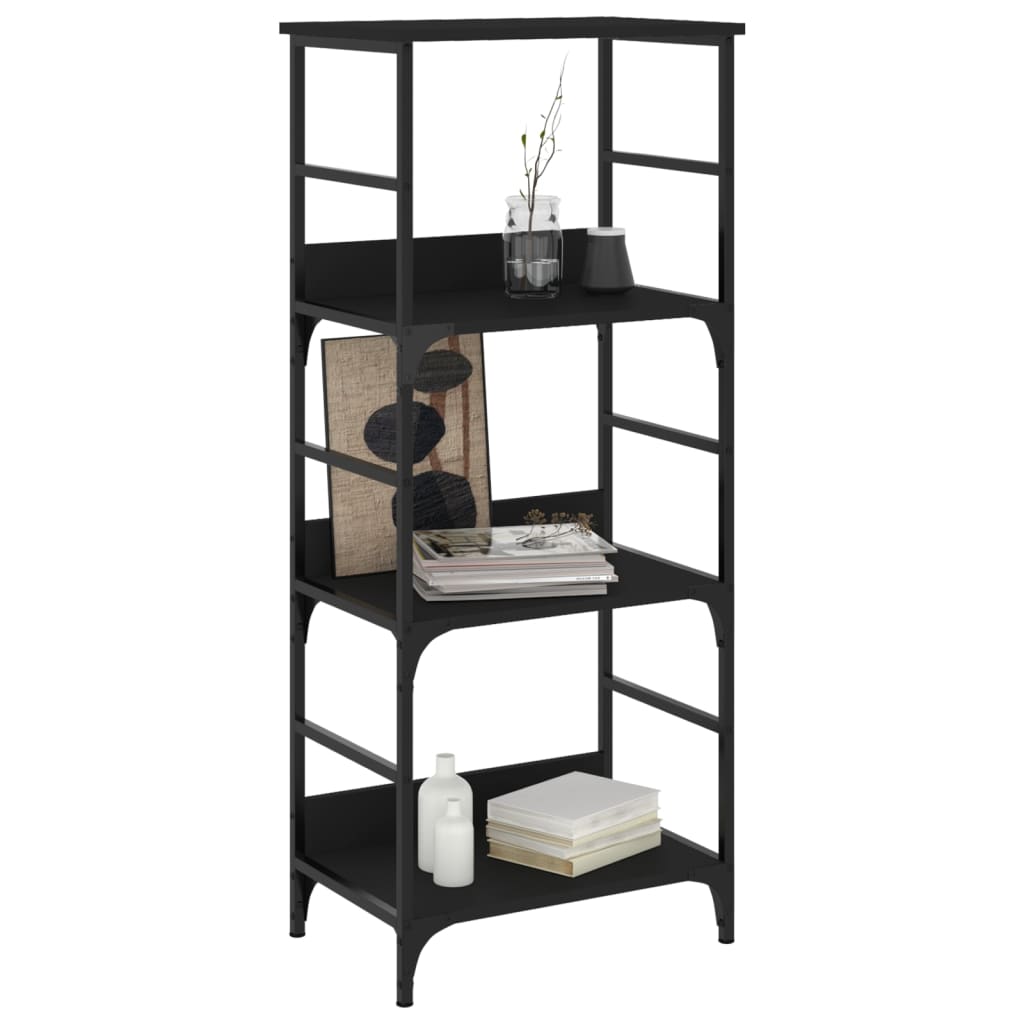 Bookshelf Black 50x33x117.5 cm Engineered Wood