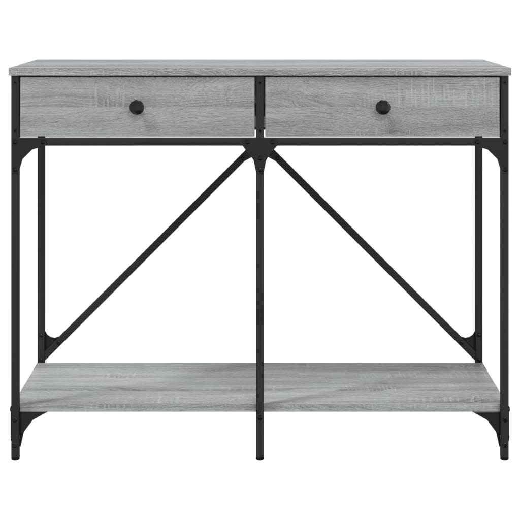 Console Table Grey Sonoma 100x39x78.5 cm Engineered Wood