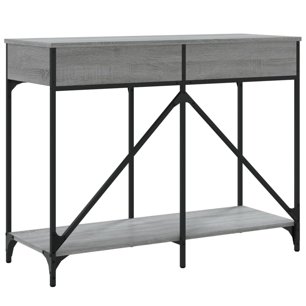 Console Table Grey Sonoma 100x39x78.5 cm Engineered Wood
