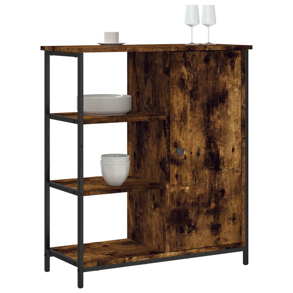 Sideboard Smoked Oak 70x30x80 cm Engineered Wood