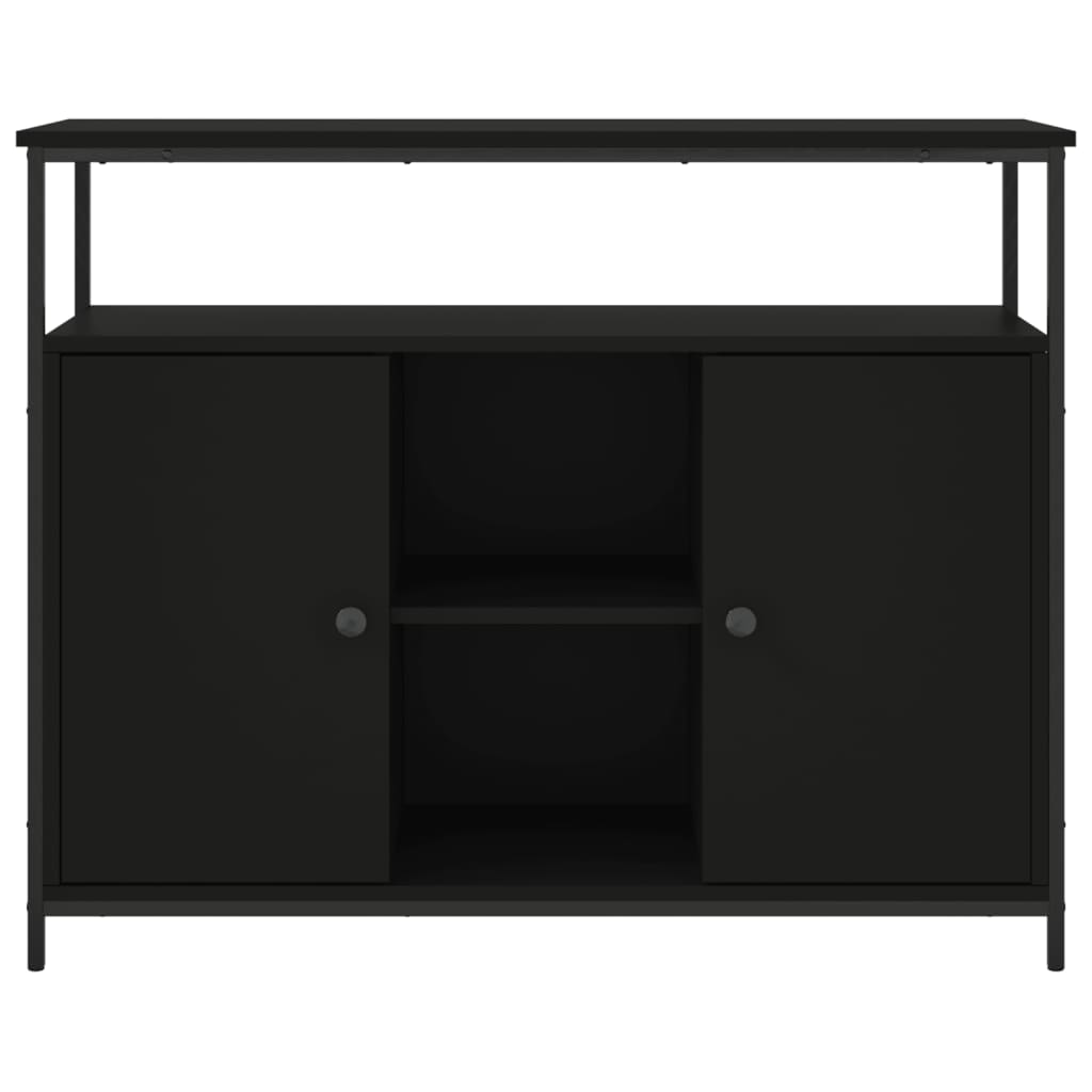 Sideboard Black 100x35x80 cm Engineered Wood