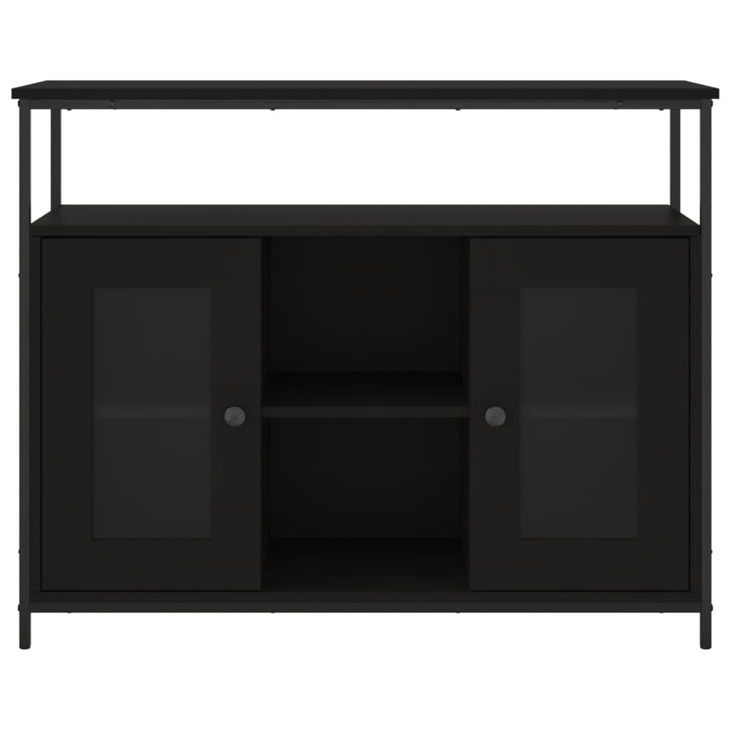 Sideboard Black 100x35x80 cm Engineered Wood