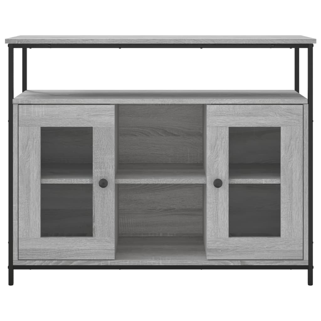 Sideboard Grey Sonoma 100x35x80 cm Engineered Wood