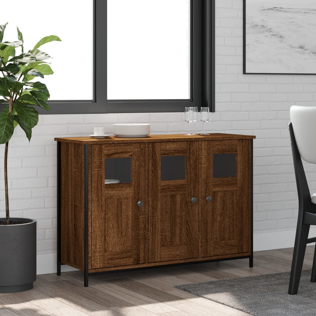 Sideboard Brown Oak 100x35x70 cm Engineered Wood