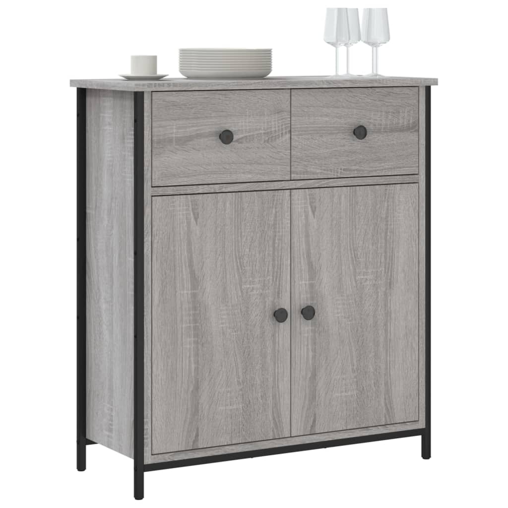 Sideboard Grey Sonoma 70x30x80 cm Engineered Wood