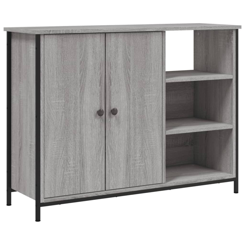 Sideboard Grey Sonoma 100x33x75 cm Engineered Wood