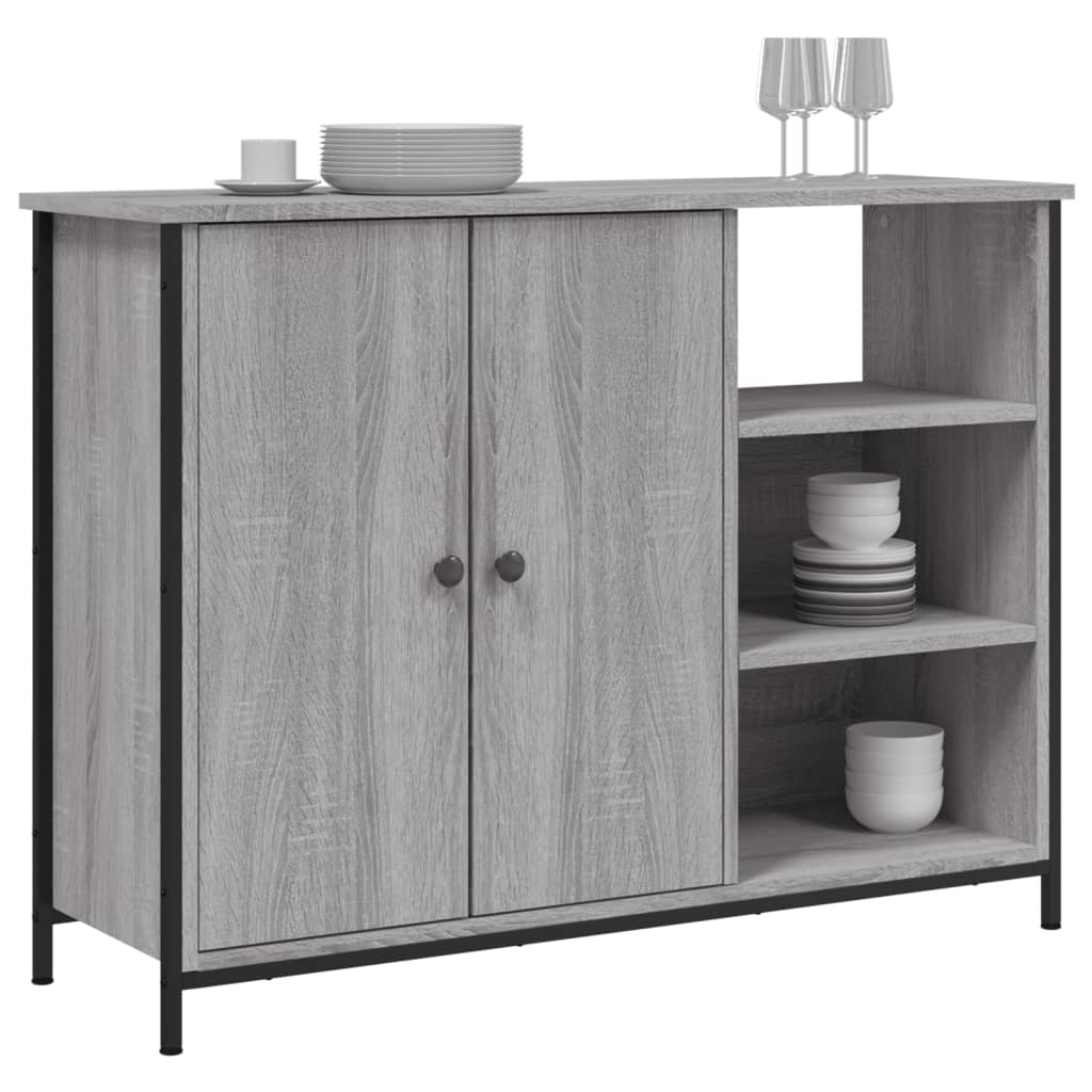 Sideboard Grey Sonoma 100x33x75 cm Engineered Wood