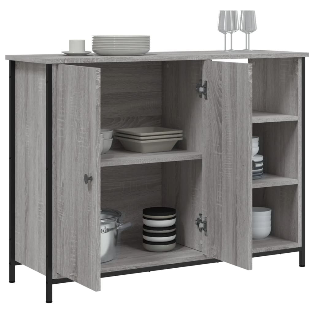 Sideboard Grey Sonoma 100x33x75 cm Engineered Wood
