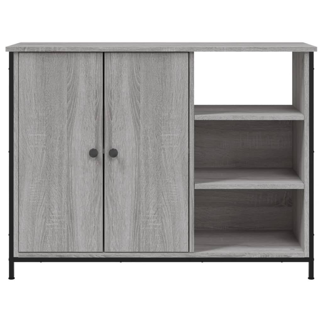 Sideboard Grey Sonoma 100x33x75 cm Engineered Wood
