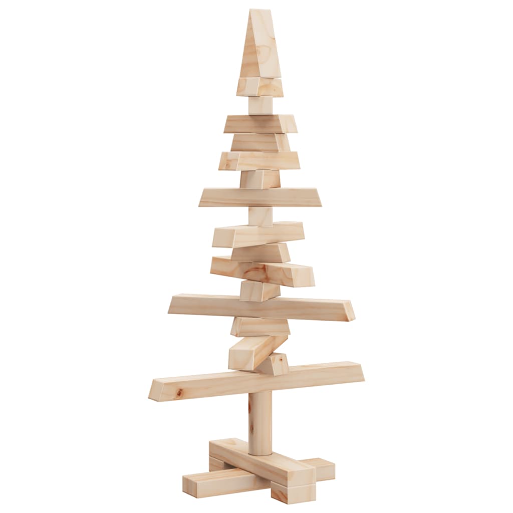 Wooden Christmas Tree for Decoration 60 cm Solid Wood Pine