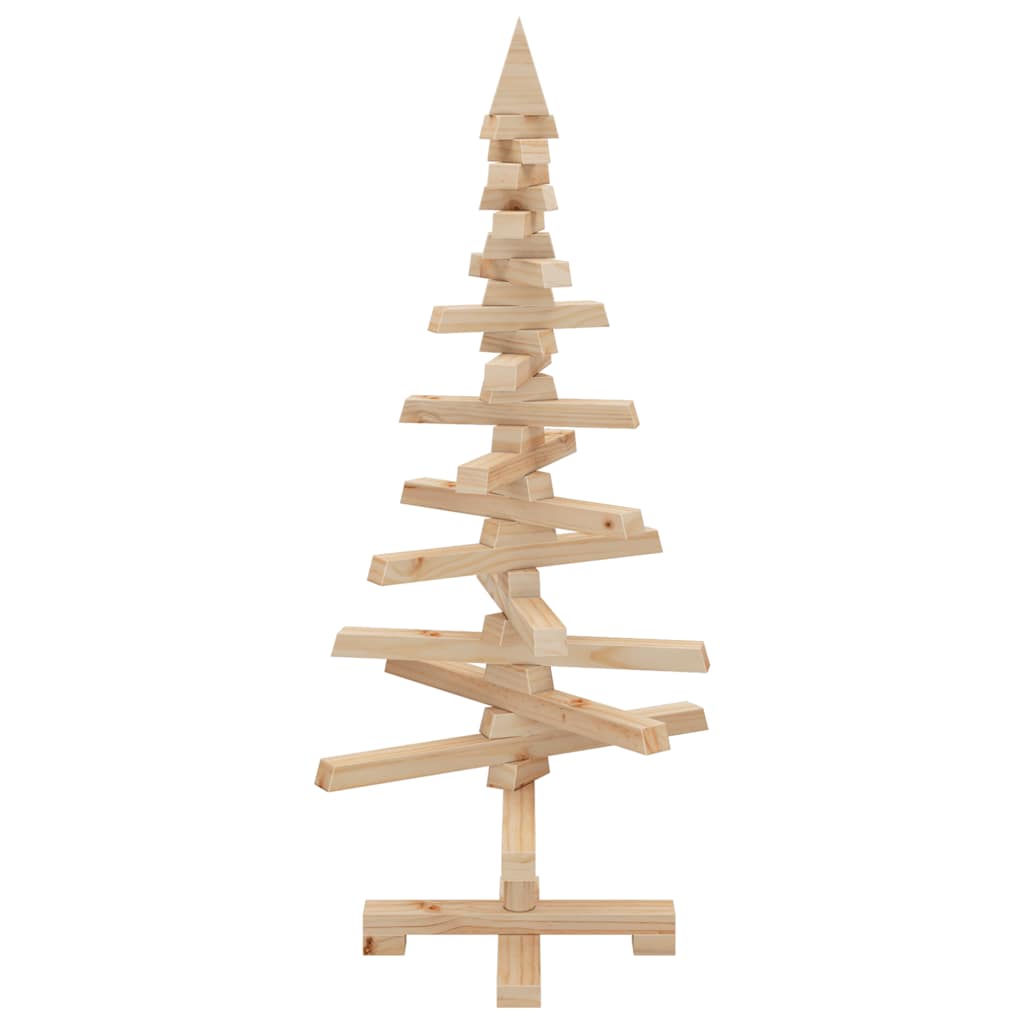 Wooden Christmas Tree for Decoration 90 cm Solid Wood Pine