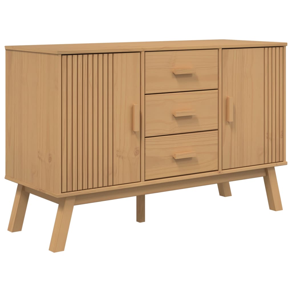 Sideboard OLDEN Brown 114x43x73.5cm Solid Wood Pine