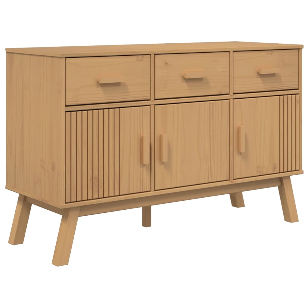 Sideboard OLDEN Brown 114x43x73.5 cm Solid Wood Pine