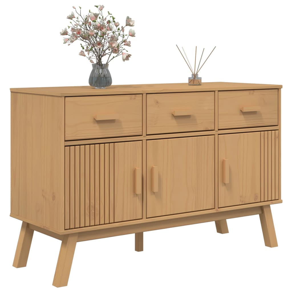 Sideboard OLDEN Brown 114x43x73.5 cm Solid Wood Pine