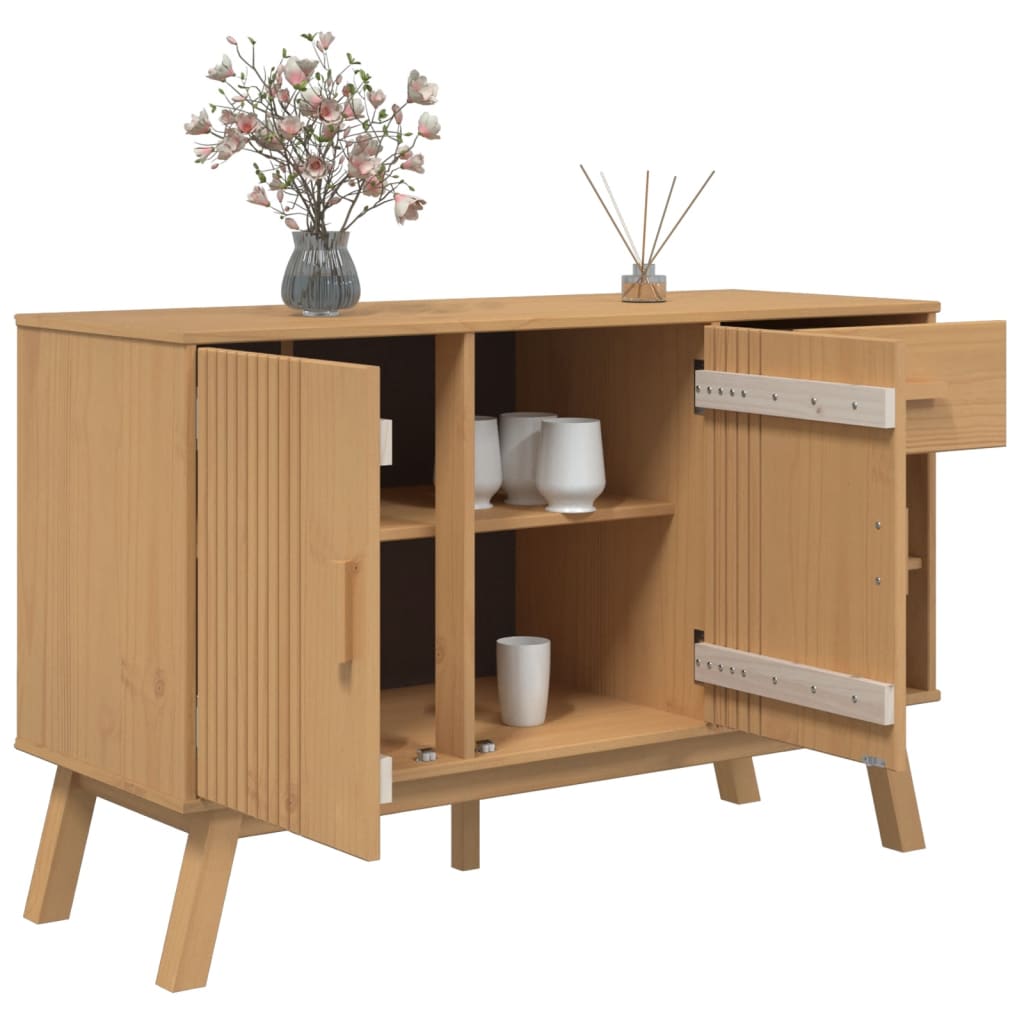 Sideboard OLDEN Brown 114x43x73.5 cm Solid Wood Pine