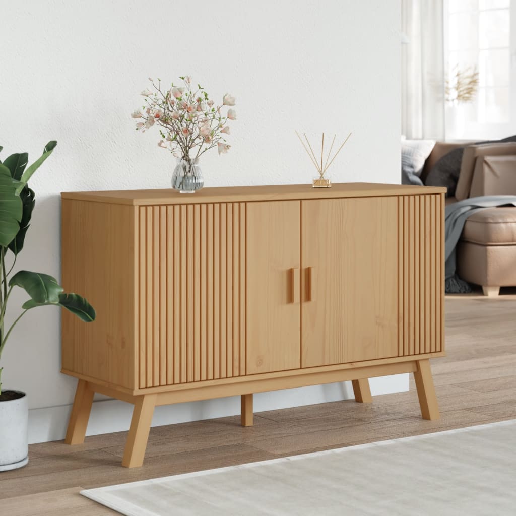 Sideboard OLDEN Brown 114x43x73.5 cm Solid Wood Pine