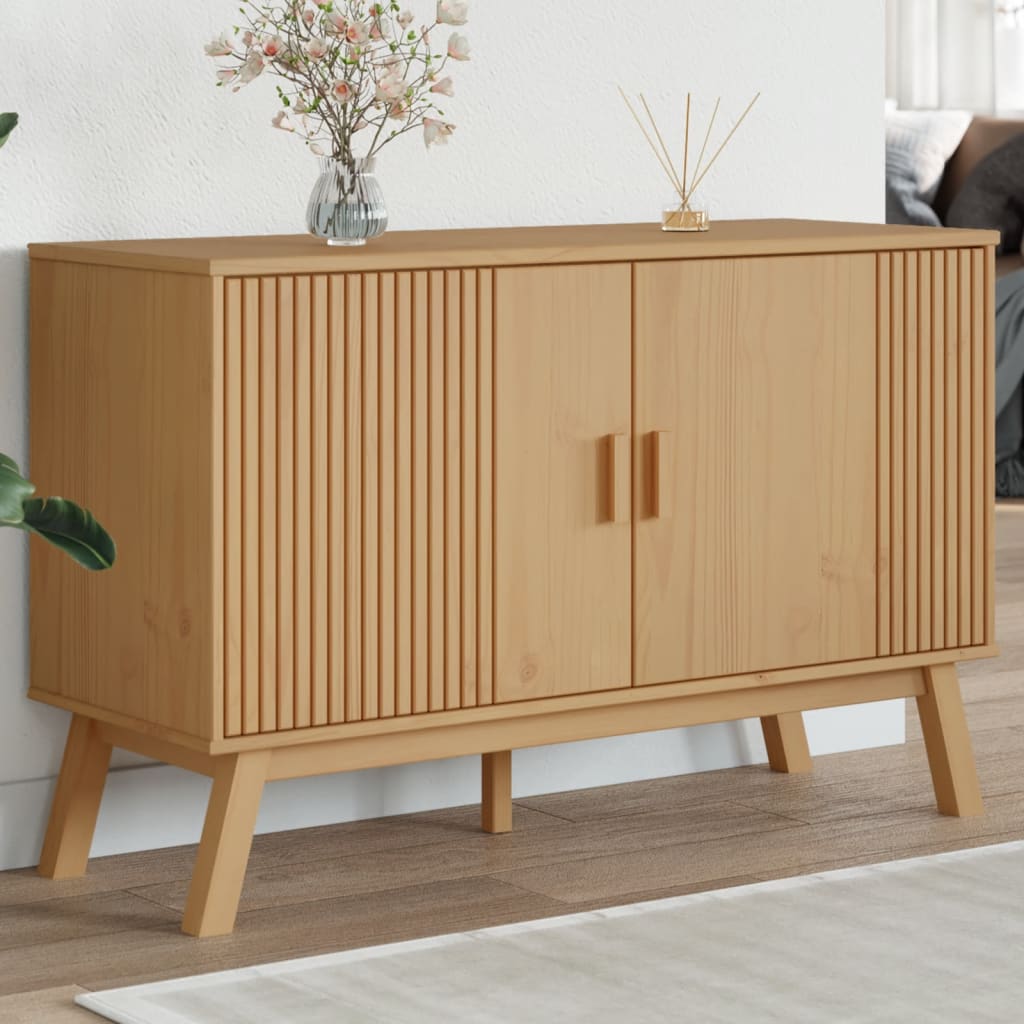 Sideboard OLDEN Brown 114x43x73.5 cm Solid Wood Pine