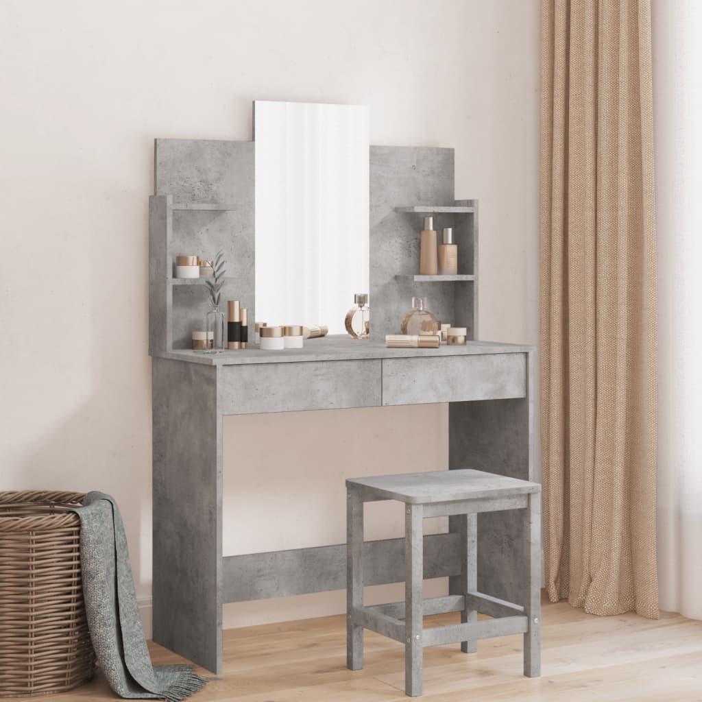 Dressing Table With Mirror 96X39X142 Cm