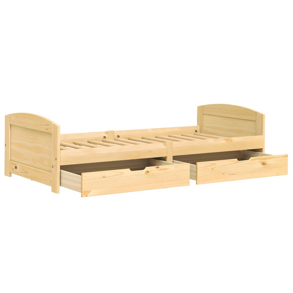 Day Bed with 2 Drawers without Mattress 