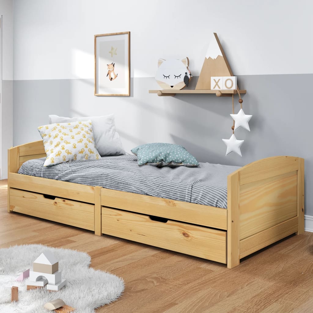 Day Bed with 2 Drawers without Mattress 