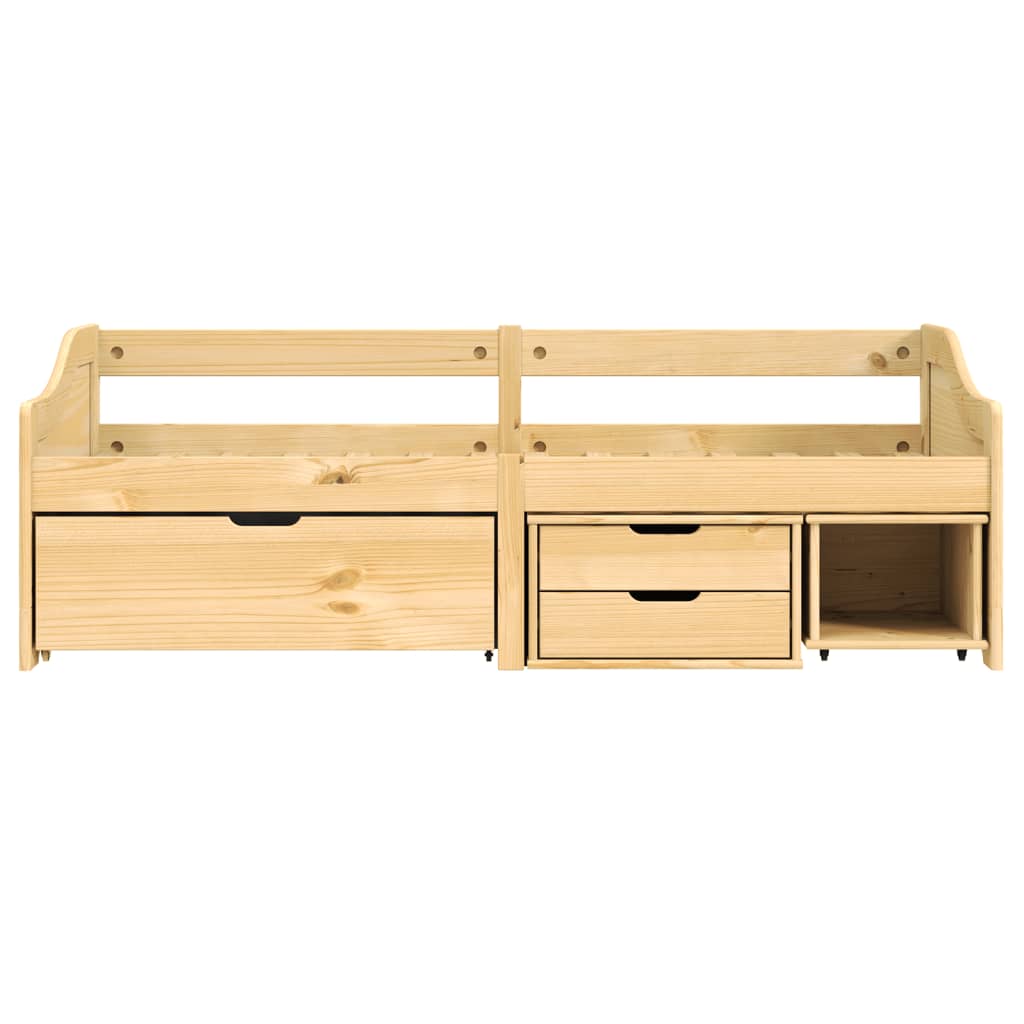 Day Bed with 3 Drawers without Mattress 