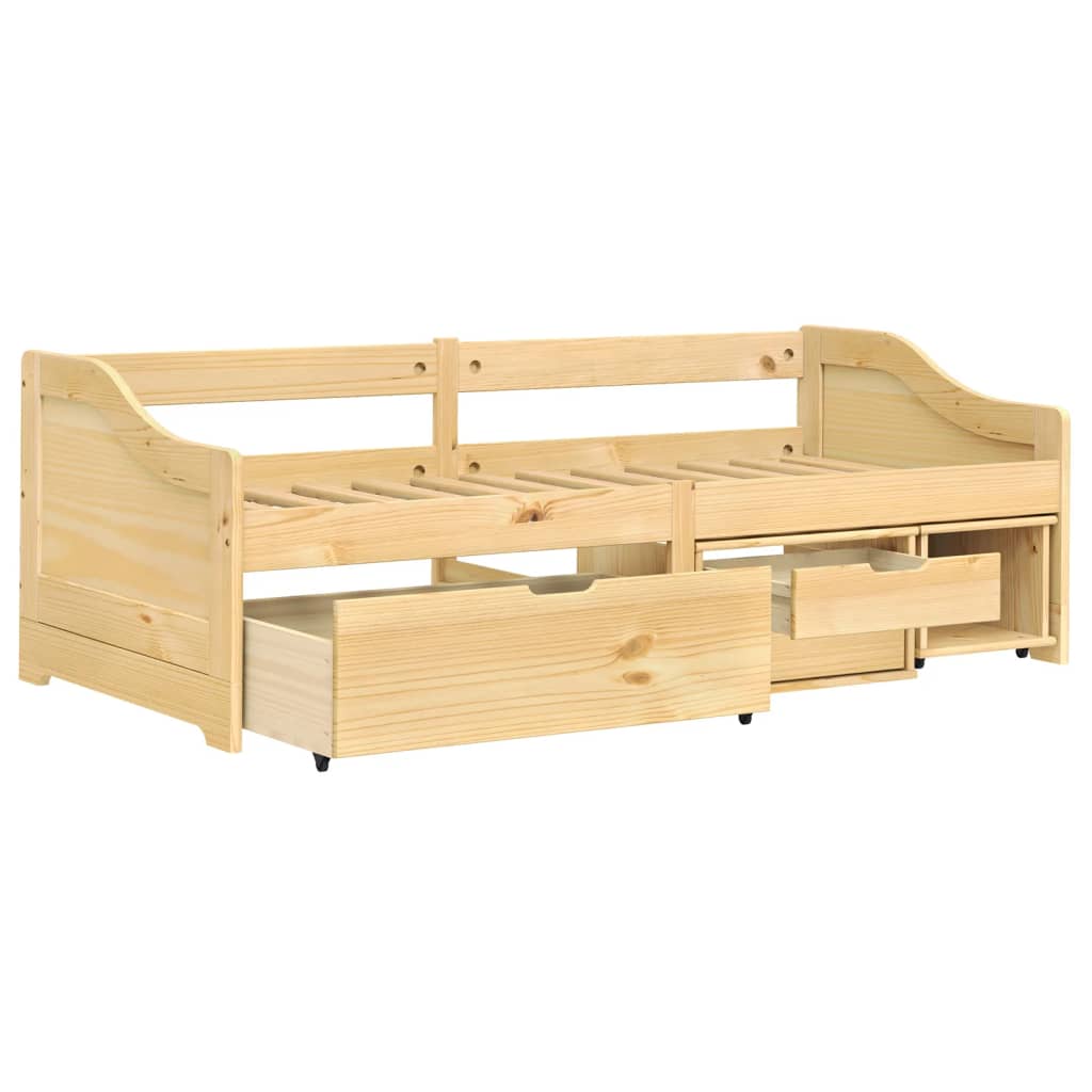Day Bed with 3 Drawers without Mattress 