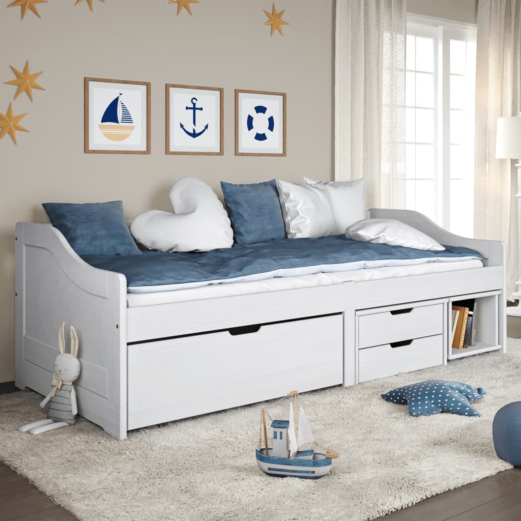 Day Bed with 3 Drawers without Mattress 