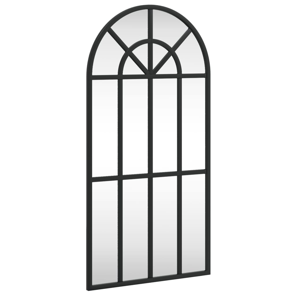 Wall Mirror Black Arch Iron