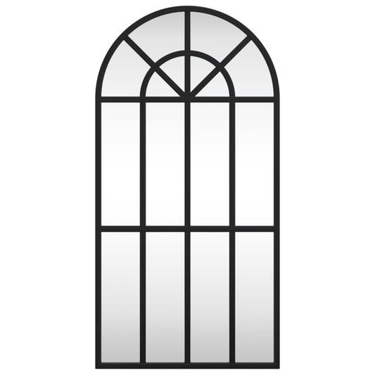 Wall Mirror Black Arch Iron