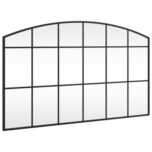 Wall Mirror Black Arch Iron