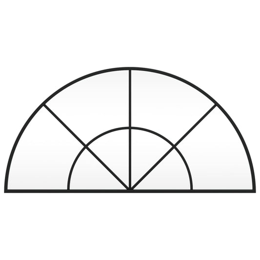 Wall Mirror Black Arch Iron