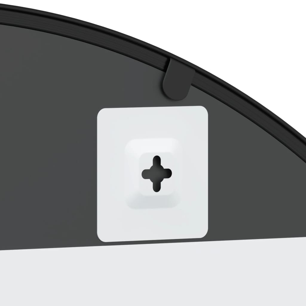 Wall Mirror Black Arch Iron