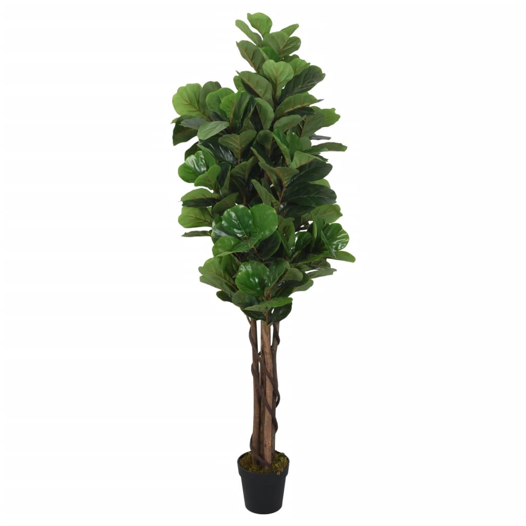 Artificial Fiddle Leaf Fig Tree 180 Leaves 150 cm Green
