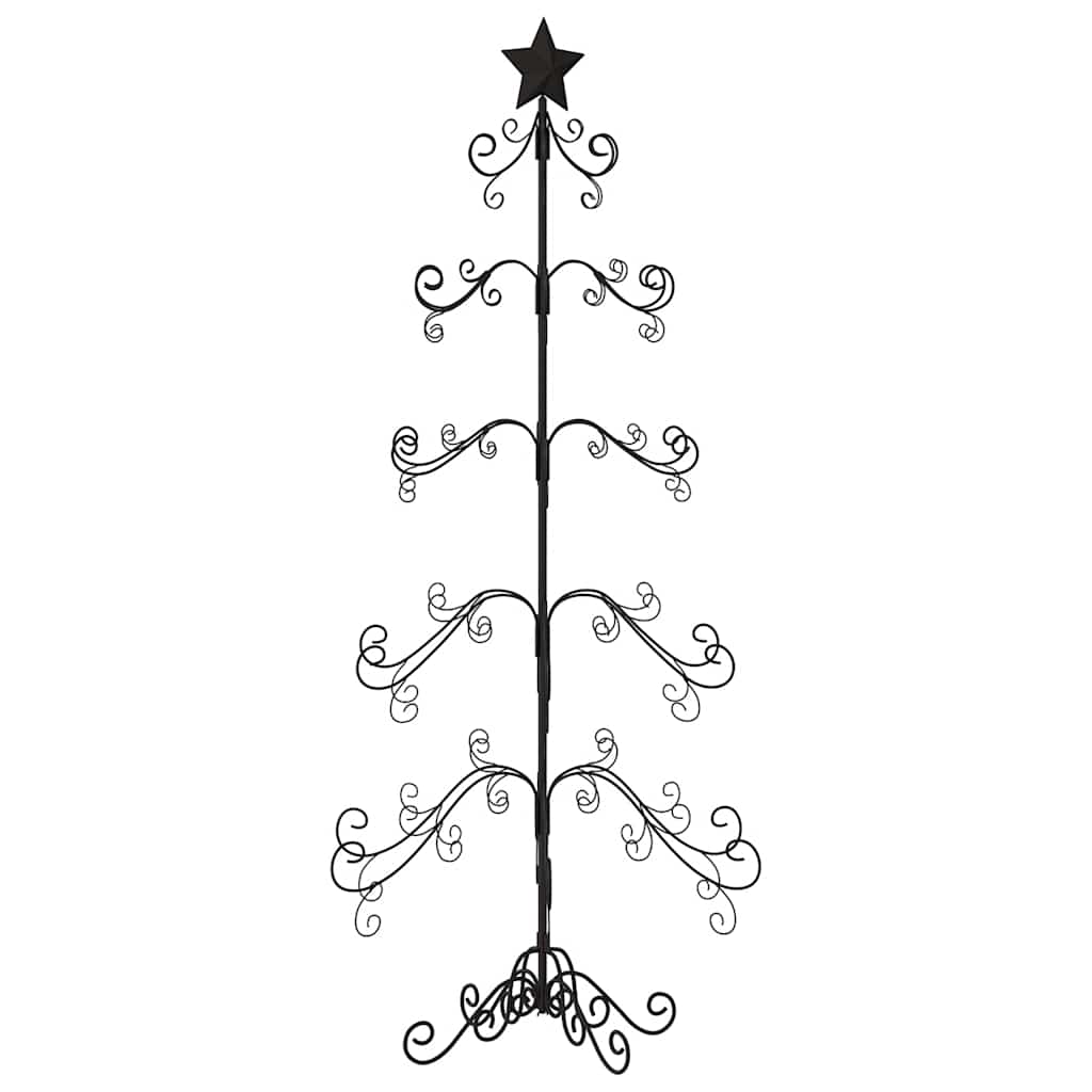 Metal Christmas Tree for Decoration Black 150 cm