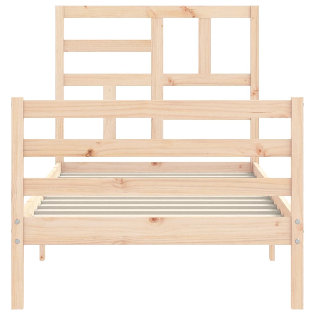 Bed Frame without Mattress Small Single Solid Wood