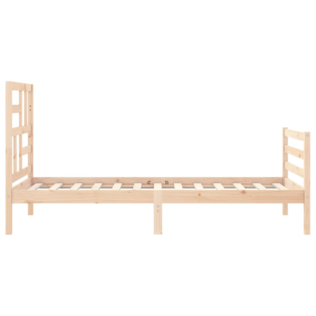 Bed Frame without Mattress Small Single Solid Wood