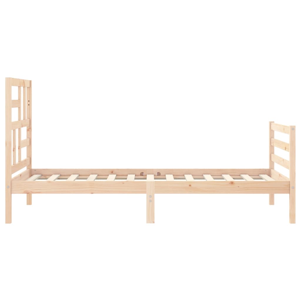 Bed Frame without Mattress 100x200 cm Solid Wood
