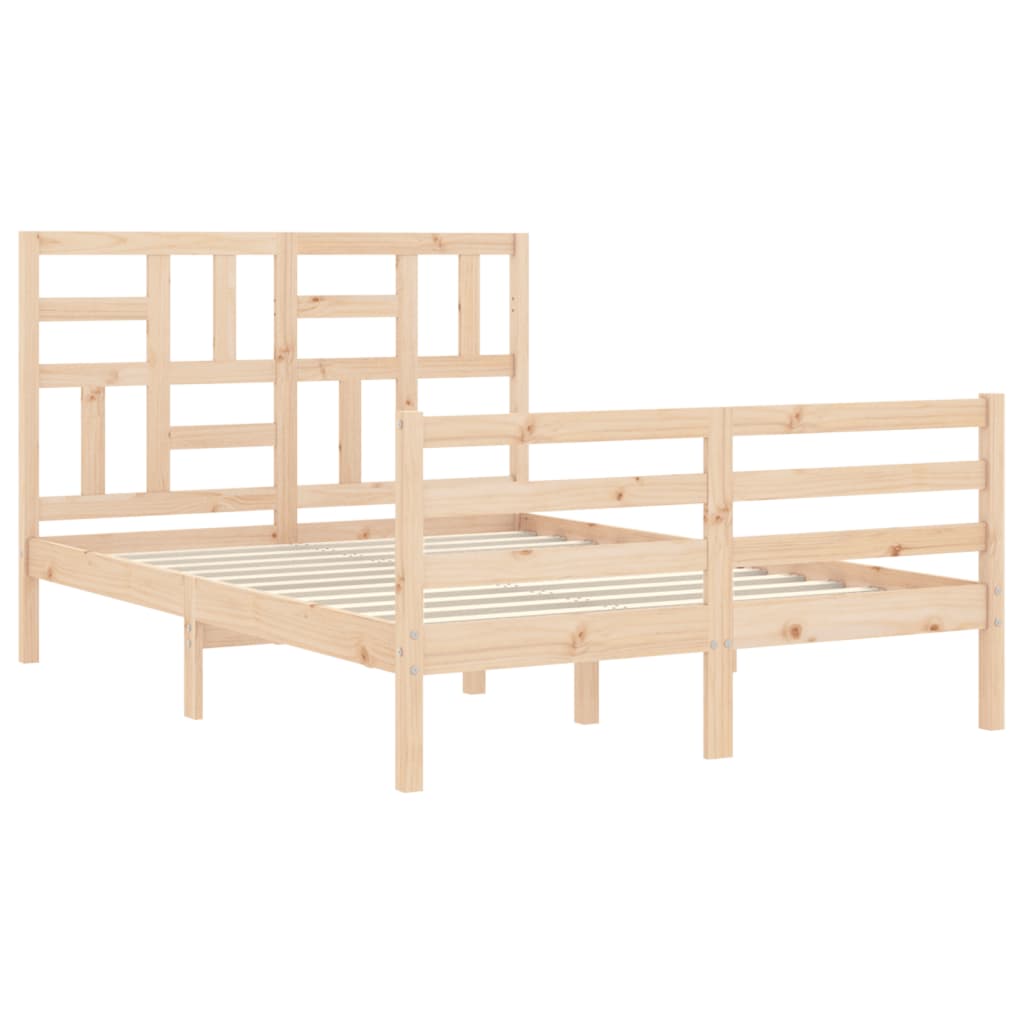Bed Frame without Mattress 120x200 cm Solid Wood