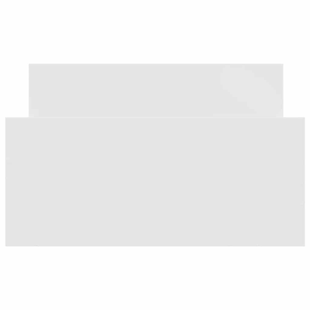 Bed Frame without Mattress White 90x200 cm Engineered Wood