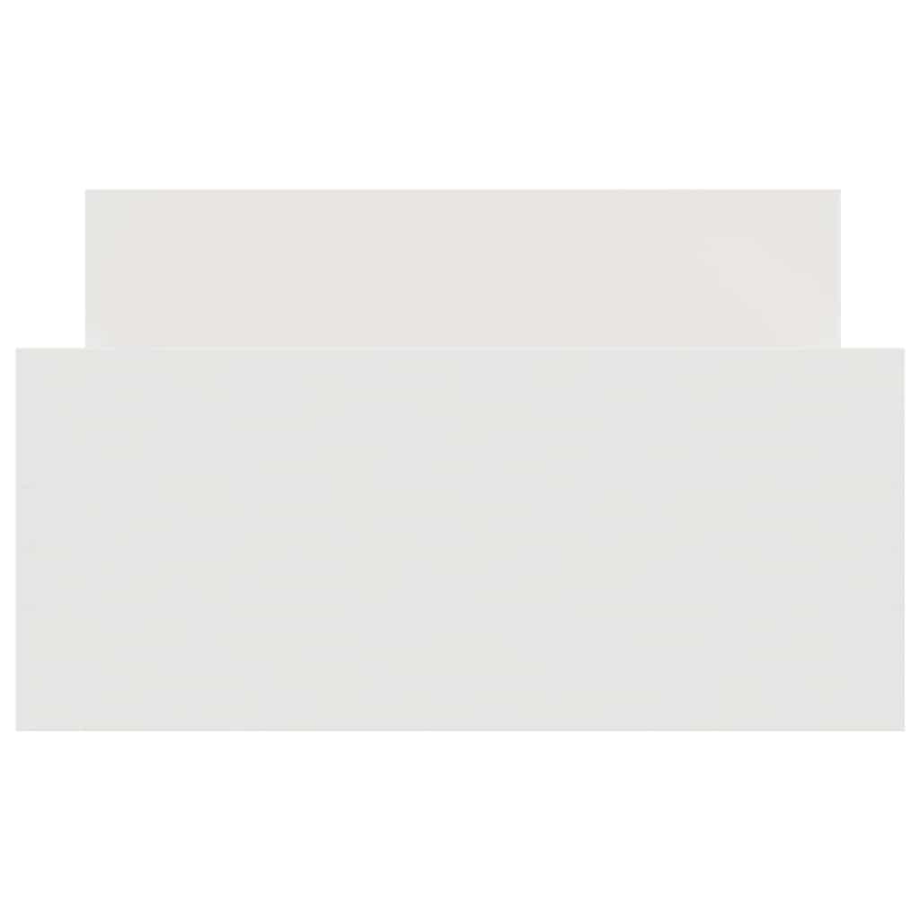 Bed Frame without Mattress White 90x190 cm Single Engineered Wood