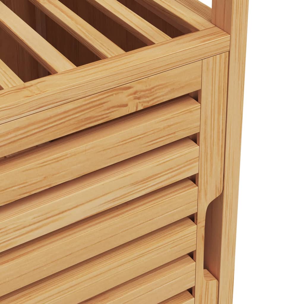 Bathroom Cabinet with Shelf 36x33x87 cm Bamboo