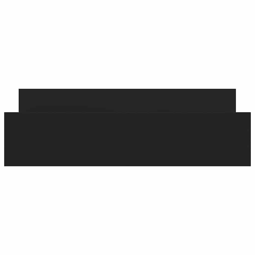 Bed Frame without Mattress Black 200x200 cm