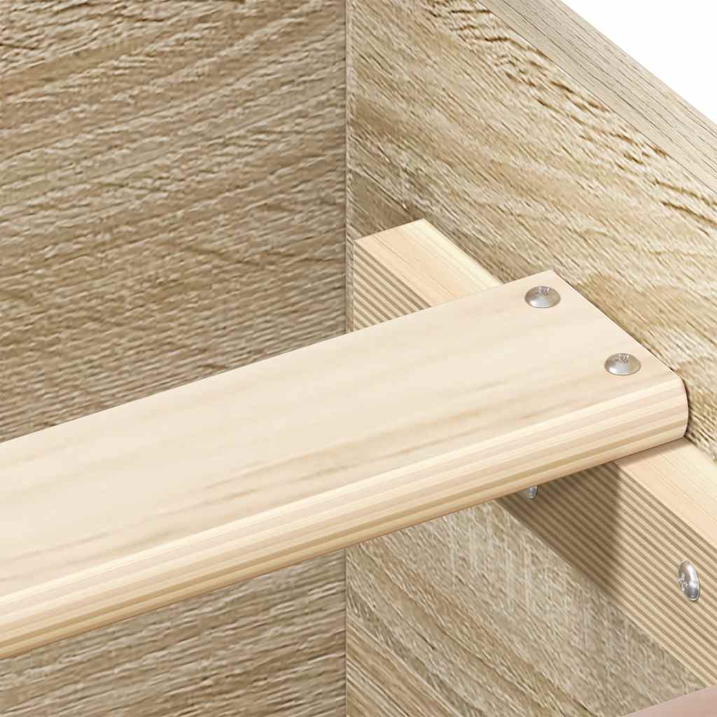 Bed Frame without Mattress Sonoma Oak 120x200 cm