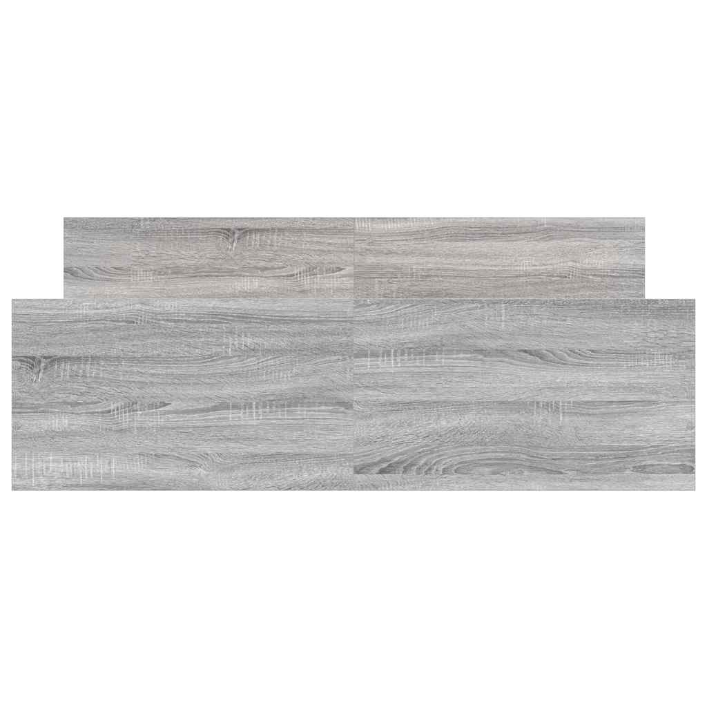 Bed Frame without Mattress Grey Sonoma 140x200 cm