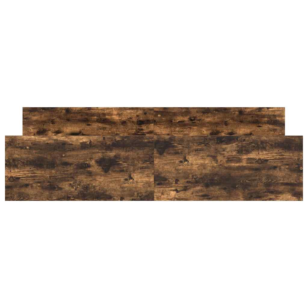 Bed Frame without Mattress Smoked Oak 160x200 cm