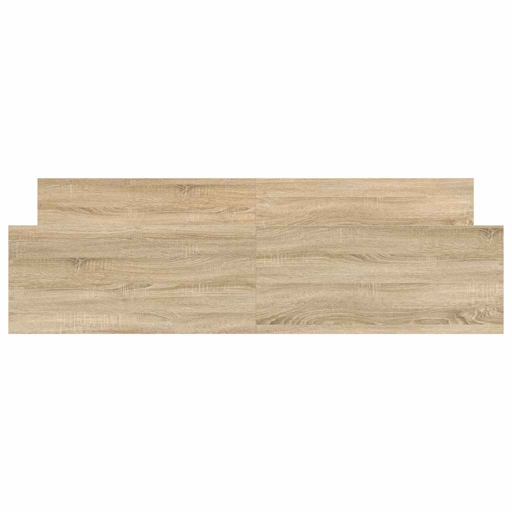 Bed Frame without Mattress Sonoma Oak 180x200 cm Super King